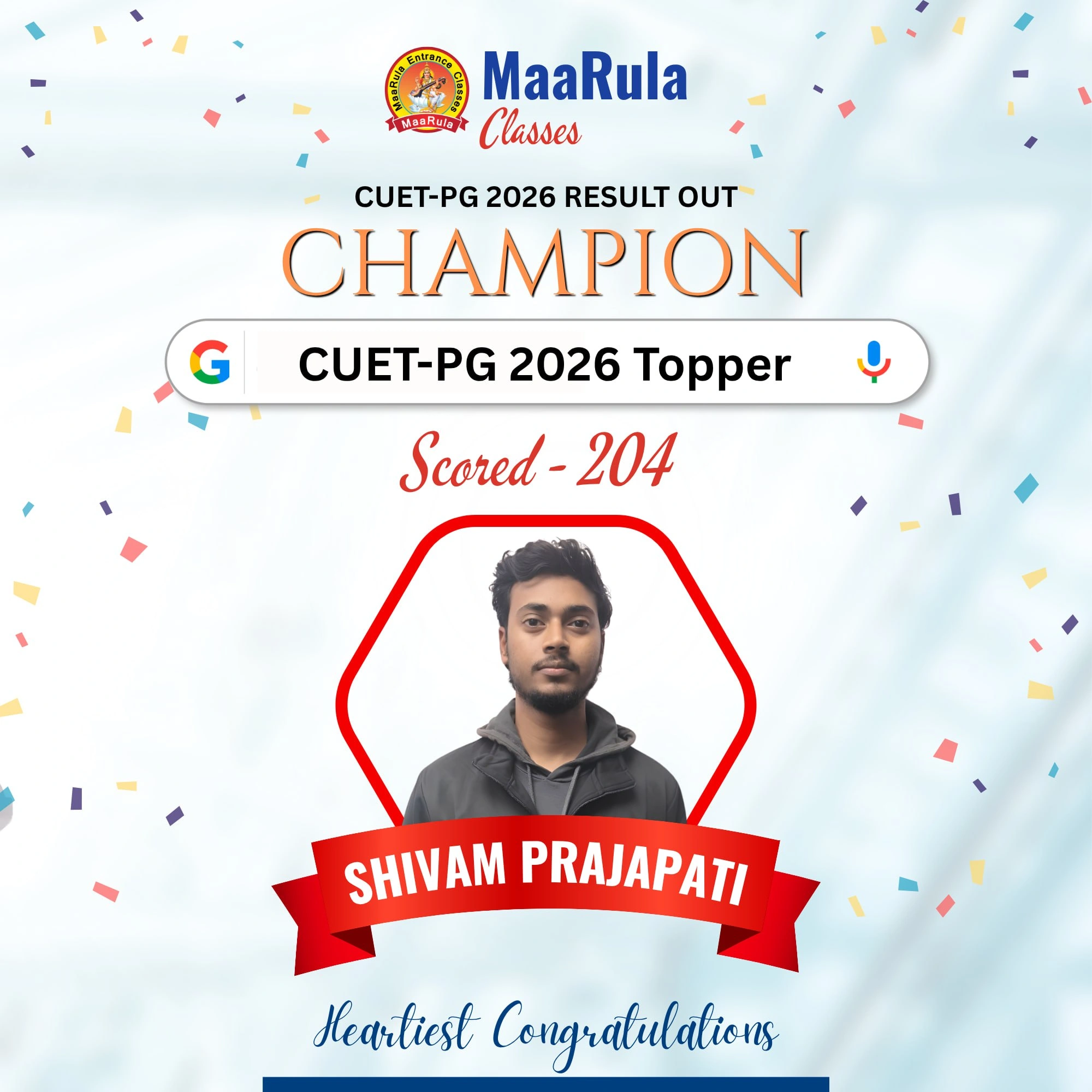 Cuet Pg Topper 8